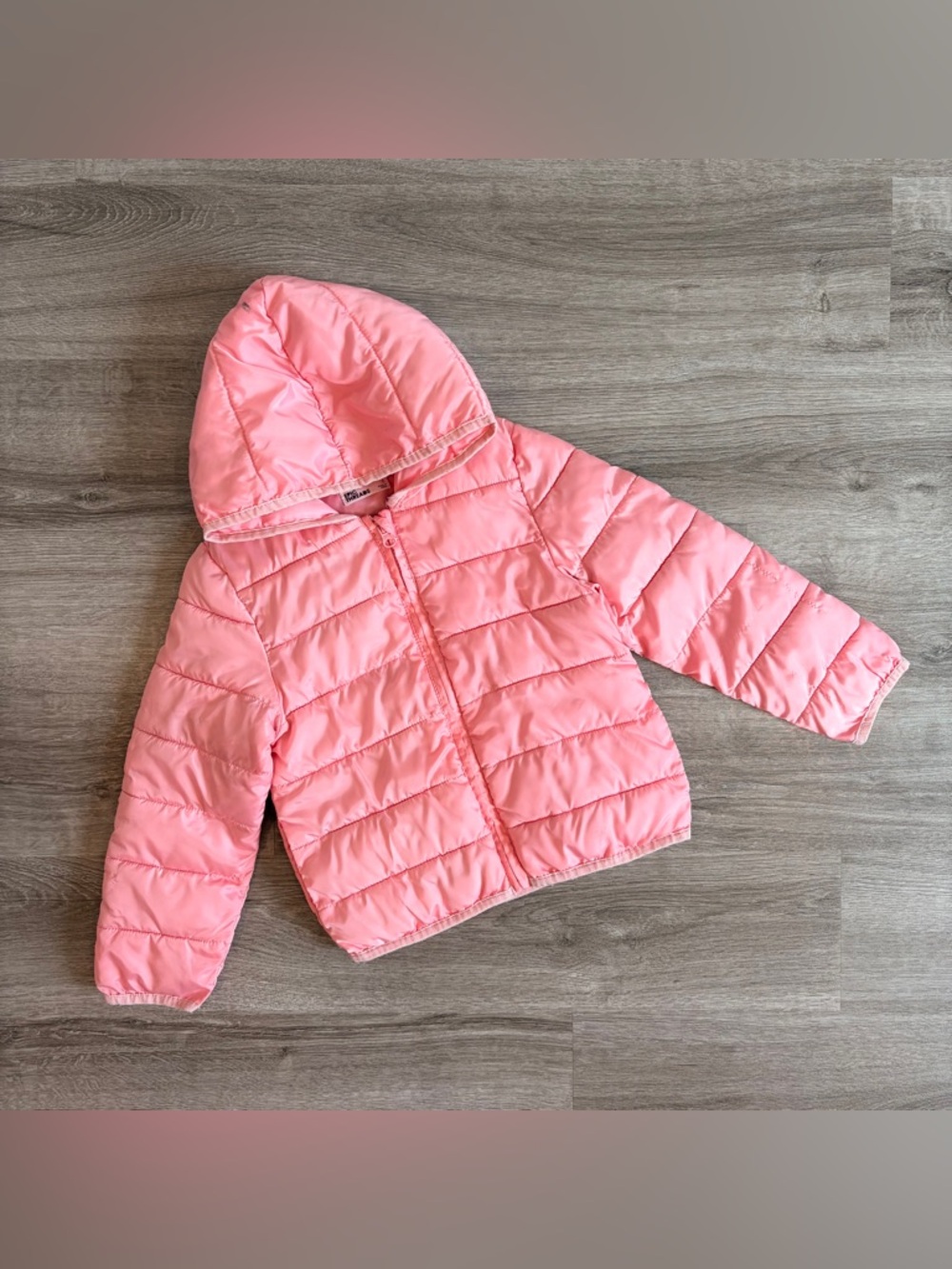 Epic Threads little girls pink puffer jacket with hood